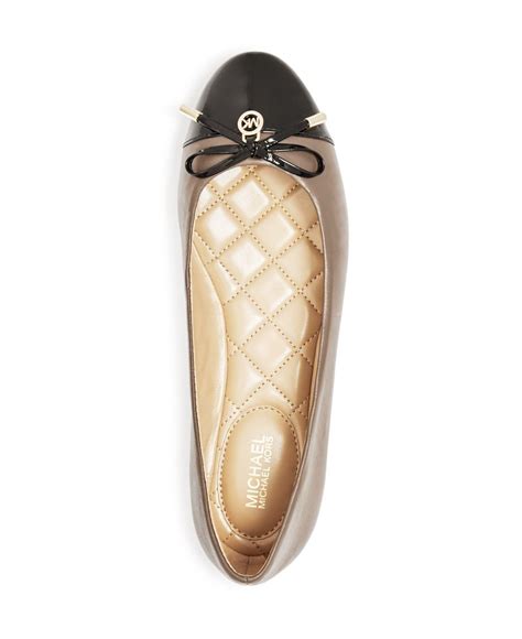 michael kors flats tan|michael kors ballet flats sale.